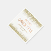 Rainbow Onederful Girl 1e verjaardag Servet (Hoek)