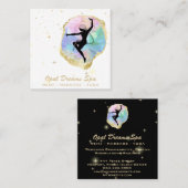 *~* Rainbow Opal Goddess Celestial Magic Cosmos Vierkante Visitekaartje (Voorkant / Achterkant)