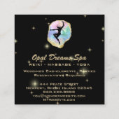 *~* Rainbow Opal Goddess Celestial Magic Cosmos Vierkante Visitekaartje (Achterkant)