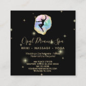 *~* Rainbow Opal Goddess Celestial Magical Cosmic Vierkante Visitekaartje (Achterkant)