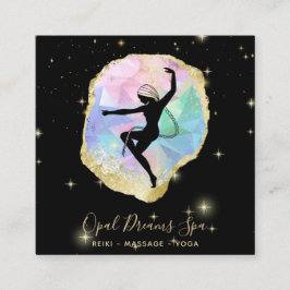 *~* Rainbow Opal Goddess Celestial Magical Cosmic Vierkante Visitekaartje