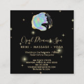 *~* Rainbow Opal Goddess Celestial Vierkante Visitekaartje (Achterkant)