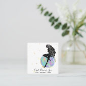 *~* Rainbow Opal Goddess Celestial Vierkante Visitekaartje (Staand voorkant)