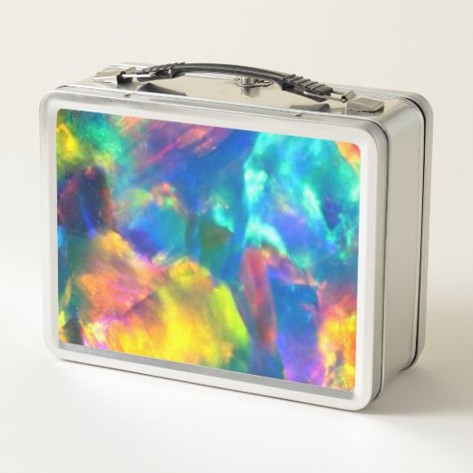 Rainbow Opal - Metalen Lunchbox (Achterkant)