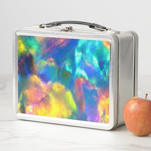 Rainbow Opal - Metalen Lunchbox (In situ)
