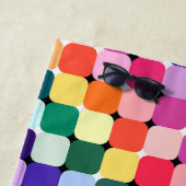 Rainbow Optische Illusie Helder Kussen Funky Strandlaken (In situ)