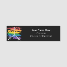 Rainbow Order of Defense Name Tag