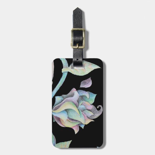 Rainbow Organic Abstract Bagagelabel (Voorkant verticaal)