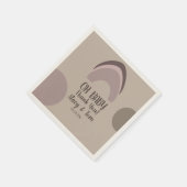 Rainbow Organic Shapes Bohemian Baby shower Bedank Servet (Hoek)