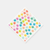 Rainbow Origami Crane Paper Napkins Servet (Hoek)