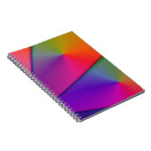 Rainbow Origami - Indigo & Magenta Swirls Notitieboek (Rechterzijde)