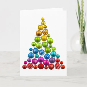 Rainbow Ornament kerstboom Feestdagen Kaart