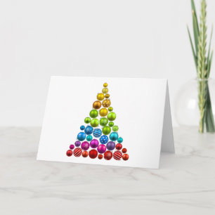 Rainbow Ornament kerstboom Feestdagen Kaart