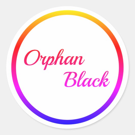 Rainbow Orphan Black Sticker (Voorkant)