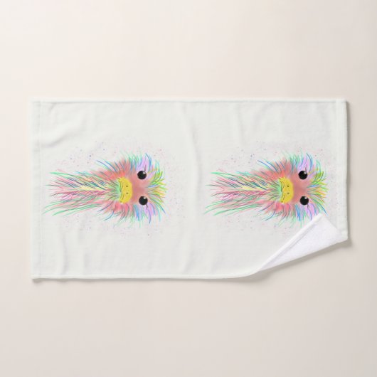 Rainbow Ostrich  Bad Handdoek (Handdoek)