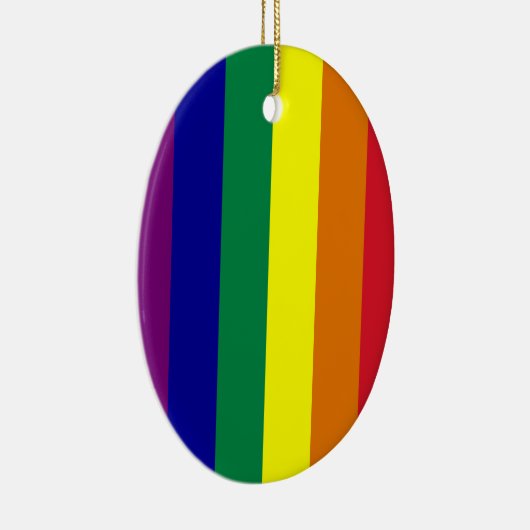 Rainbow Oval Ornament (Rechts)