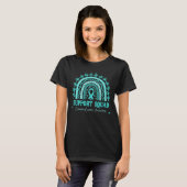 Rainbow Ovarian Cancer Support Squad T-shirt (Voorkant volledig)