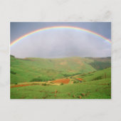 Rainbow Over Hills, oostelijk Kaapje, Zuid-Afrika Briefkaart (Voorkant)