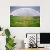 Rainbow Over Hills, oostelijk Kaapje, Zuid-Afrika Poster (Thuiskantoor)