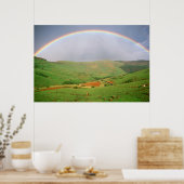 Rainbow Over Hills, oostelijk Kaapje, Zuid-Afrika Poster (Keuken)