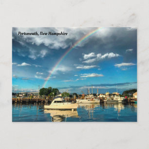 Rainbow Over Portsmouth Harbour, New Hampshire Briefkaart