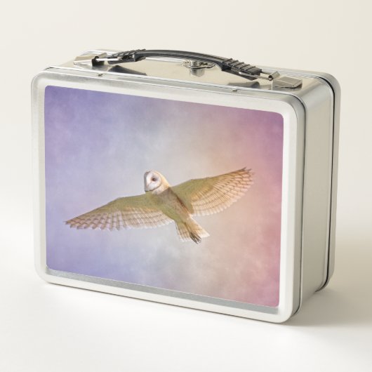 Rainbow Owl Lunchbox - Jouw naam toevoegen (Achterkant)