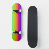 Rainbow Paars Red Oranje Yellow Green Blue Art Persoonlijk Skateboard (Voorkant)