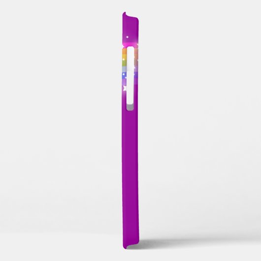 Rainbow paarse gepersonaliseerde naamloze telefoon Case-Mate iPhone case (Achterkant / Links)