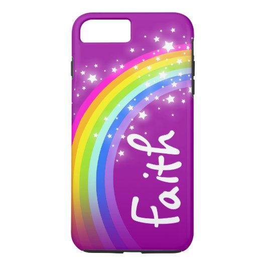 Rainbow paarse gepersonaliseerde naamloze telefoon Case-Mate iPhone case (Achterkant)