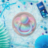 Rainbow Pacifier Borden Papieren Bordje (Feest)