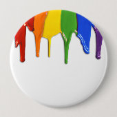 RAINBOW PAINT DRIPPINGS -.png Ronde Button 4,0 Cm (Voorkant)
