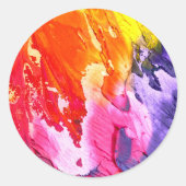 Rainbow Paint Envelope Seal Stickers (Voorkant)