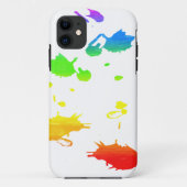 Rainbow paint-splatter Case-Mate iPhone case (Achterkant)