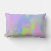 Rainbow Paint Splatter effect blauw groen roze Kussen (Voorkant)