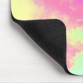 Rainbow Paint Splatter effect geel groen Muismat (Hoek)