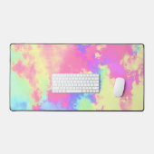 Rainbow Paint Splatter effect geel roze Bureaumat (Keyboard & Muis)