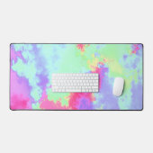 Rainbow Paint Splatter effect Groen roze Bureaumat (Keyboard & Muis)