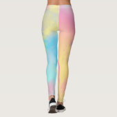 Rainbow Paint Splatter, effect Leggings (Achterkant)
