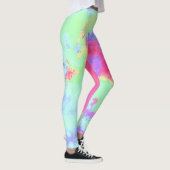 Rainbow Paint Splatter, effect Leggings (Rechts)