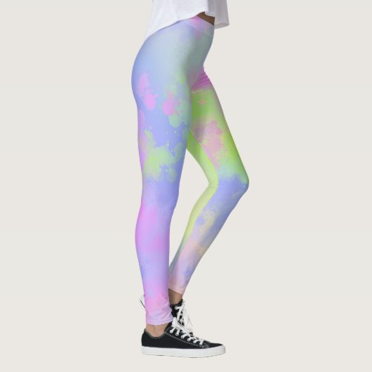 Rainbow Paint Splatter, effect Leggings (Rechts)
