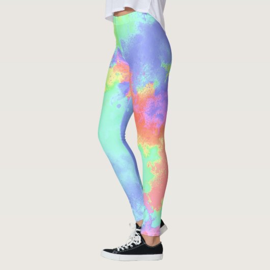 Rainbow Paint Splatter, effect Leggings (Links)