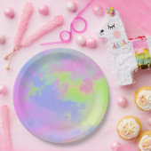 Rainbow Paint Splatter, effect Papieren Bordje (Feest)