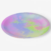 Rainbow Paint Splatter, effect Papieren Bordje (Gekanteld)
