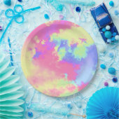 Rainbow Paint Splatter, effect Papieren Bordje (Feest)