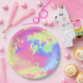 Rainbow Paint Splatter, effect Papieren Bordje (Feest)
