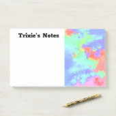 Rainbow Paint Splatter, effect Post-it® Notes (Op bureau)