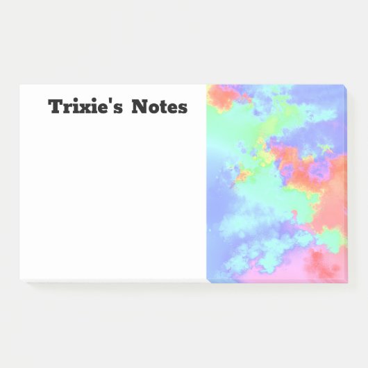 Rainbow Paint Splatter, effect Post-it® Notes (Voorkant)