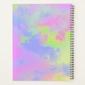 Rainbow Paint Splatter effect roze blauw groen Planner (Achterkant)