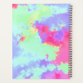 Rainbow Paint Splatter effect roze blauw groen Planner (Achterkant)