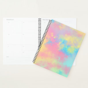 Rainbow Paint Splatter effect roze geel blauw Planner